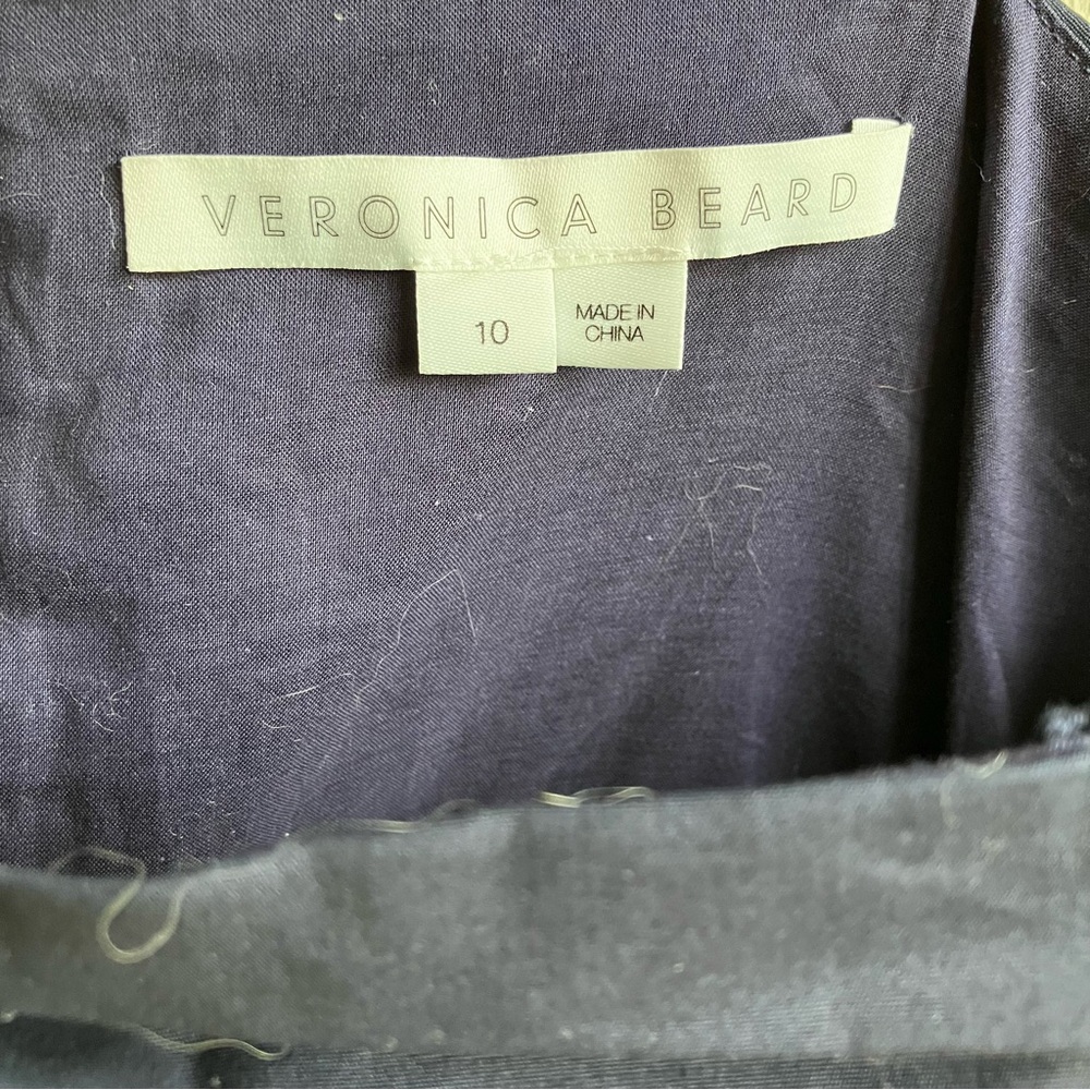 Veronica Beard Arienne Ruched Top Size 10 Cotton Halter Braided Resort Blouse - Picture 6 of 12